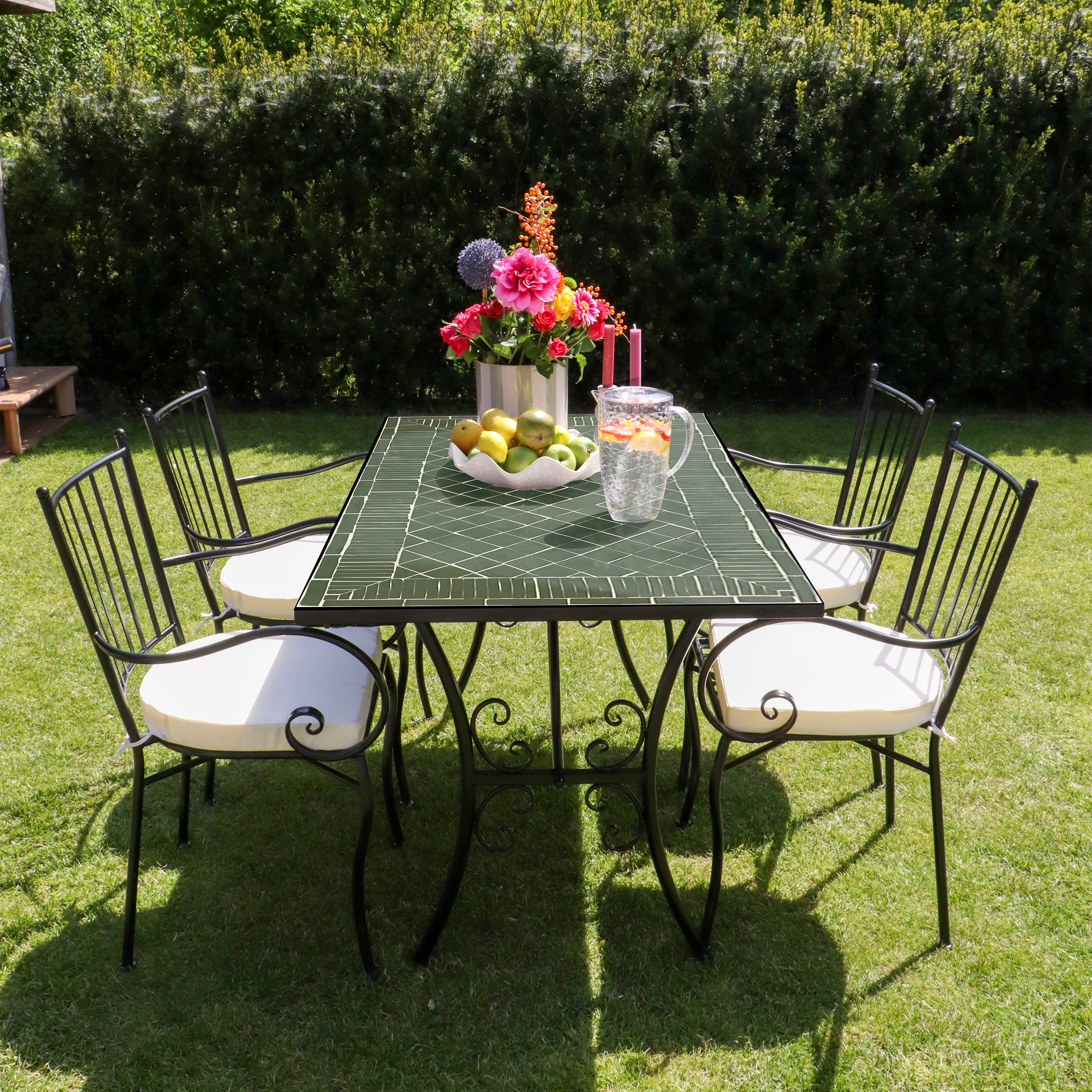 AXI Leonie 5-piece Bistro Set Mosaic - Dark green