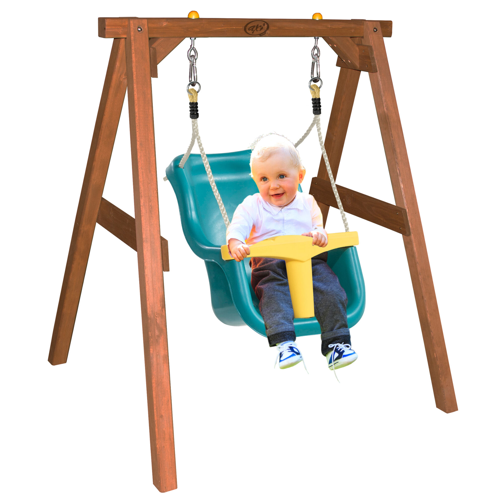 AXI Baby Schommel Bruin met zitje