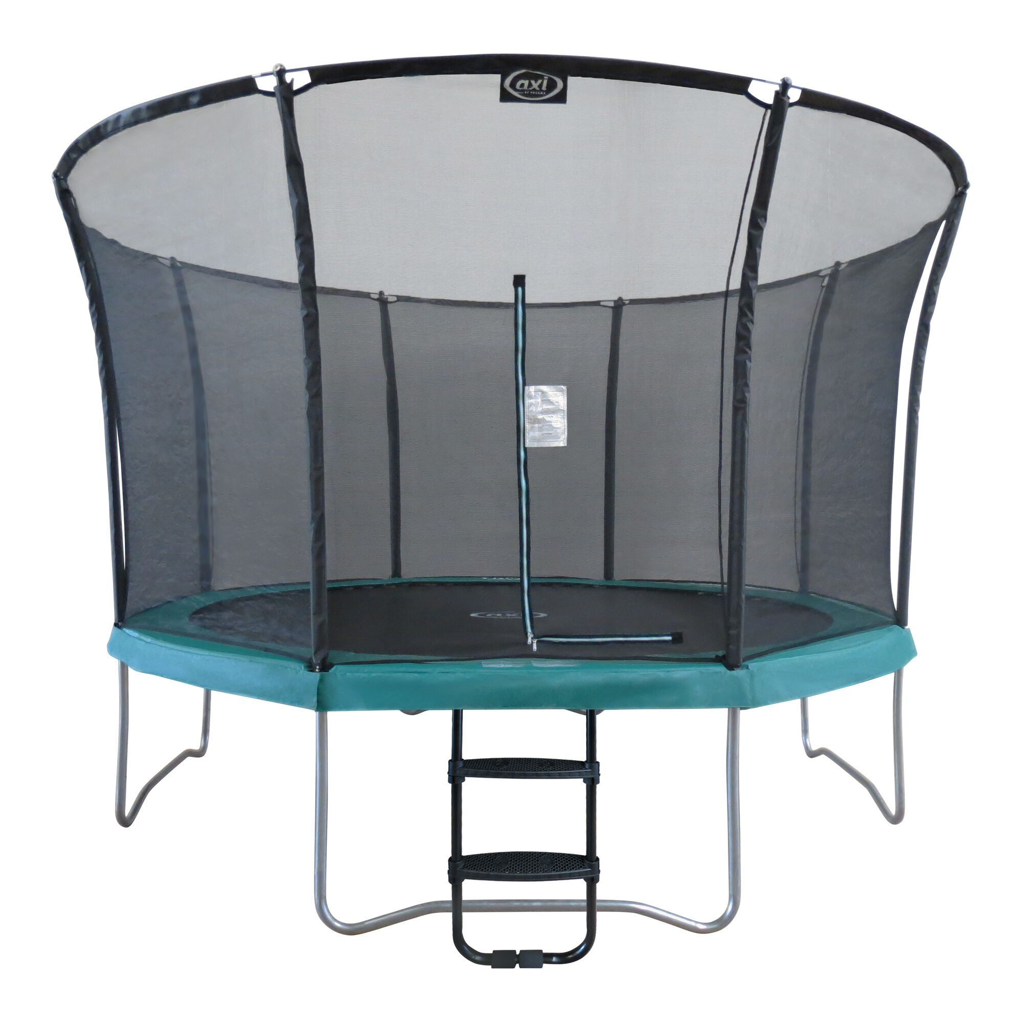 AXI Denver Trampoline 12ft met ladder - Onground - Groen