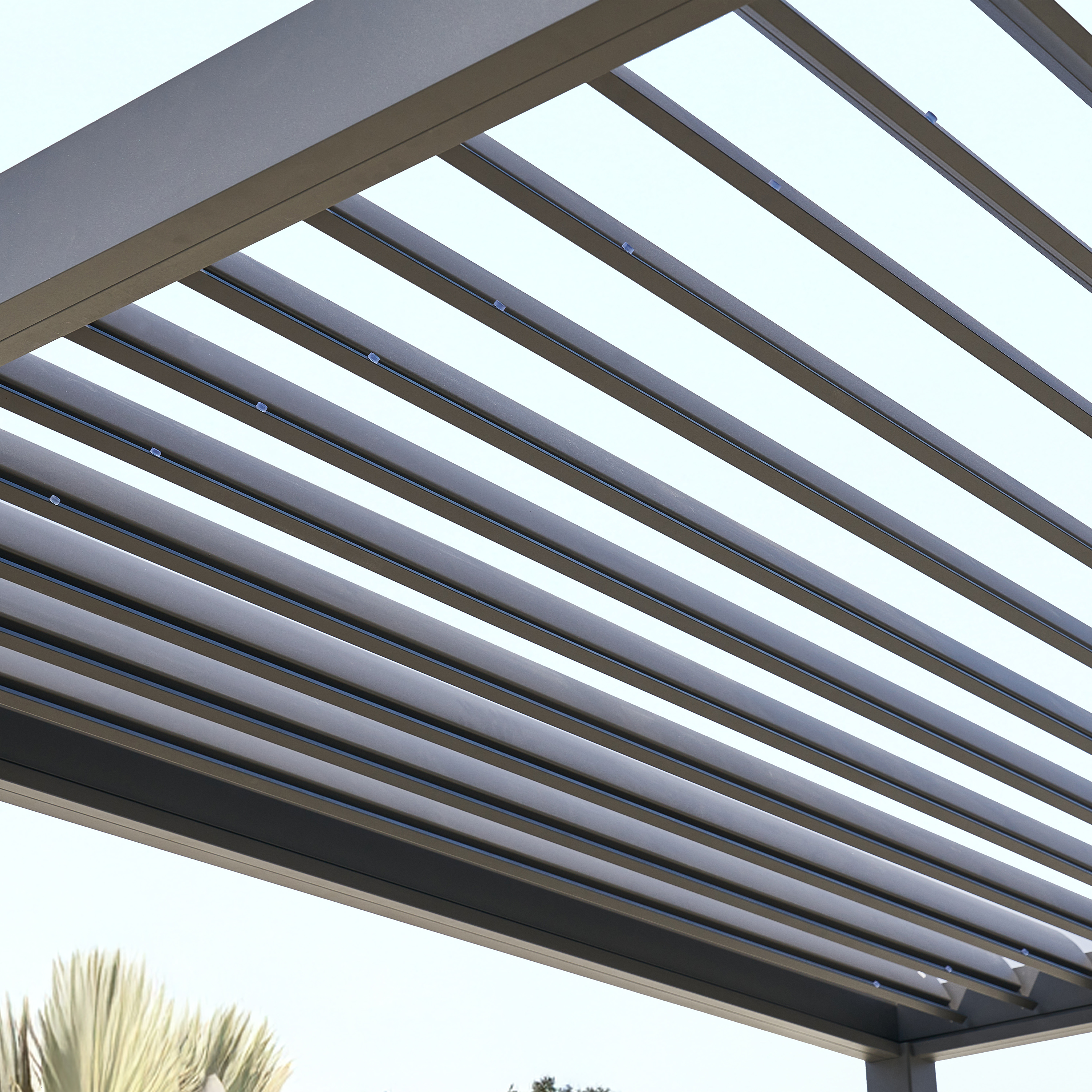 AXI Raya Aluminium Pergola 300 x 400 cm Anthracite-8720365066061 AXI Raya Aluminium Pergola 300 x 400 cm Anthracite