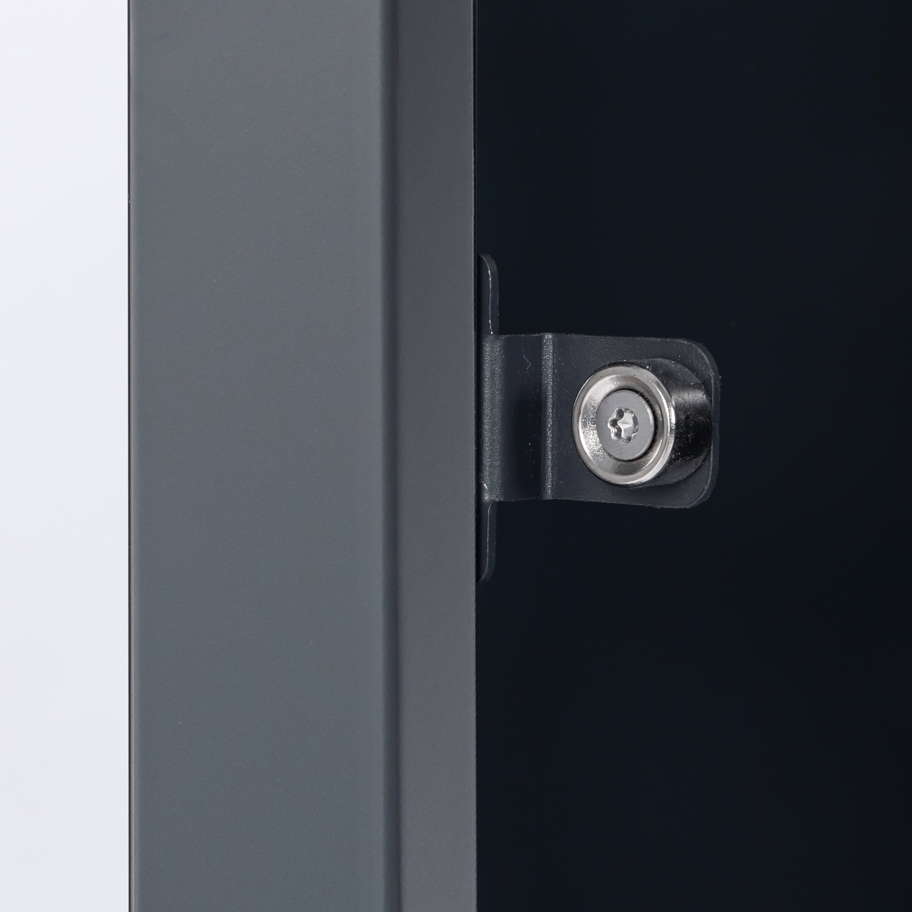 AXI Lucas Metal Garbage Bin Shed Anthracite/Wood look - 1 Garbage Bin