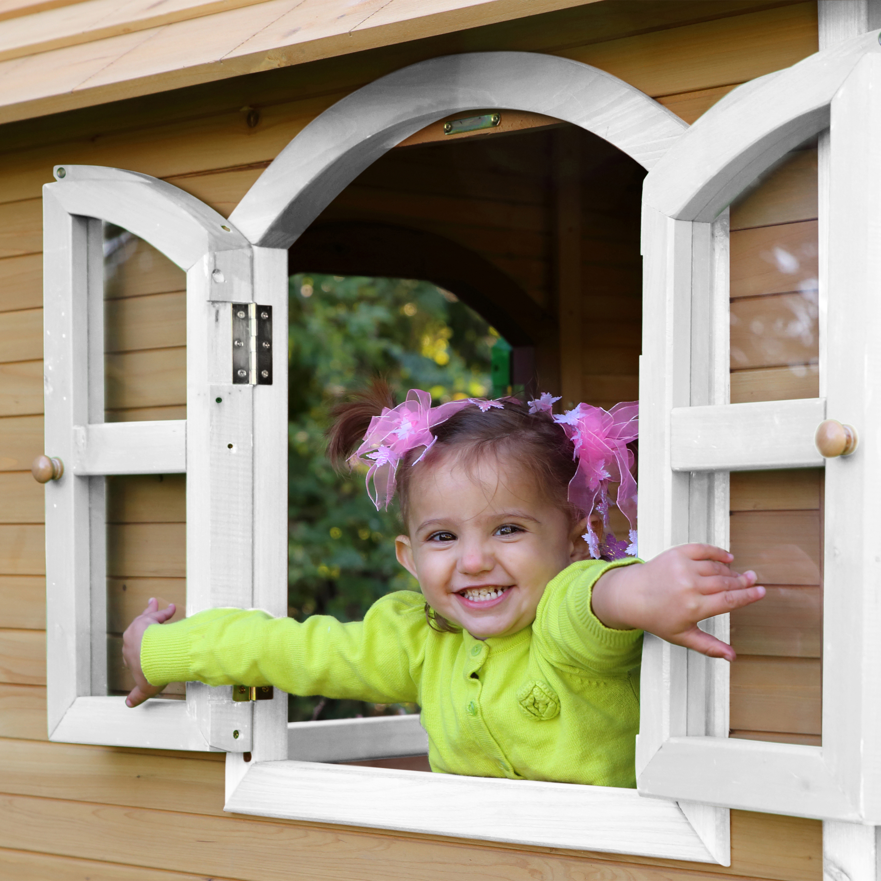 AXI Tom Playhouse Brown/White - Red Slide