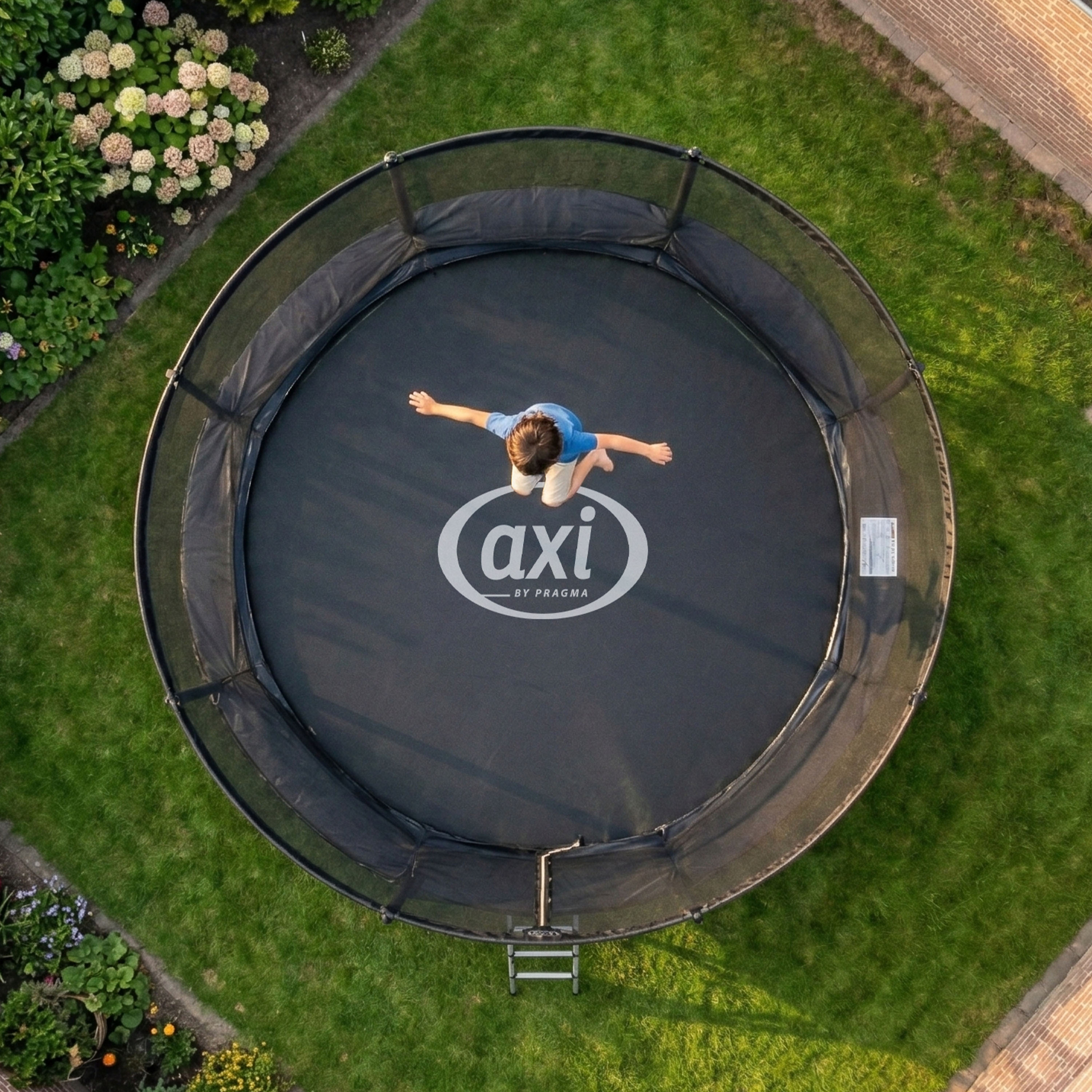 AXI Houston Trampoline Ø 305 cm with ladder – Onground – Black