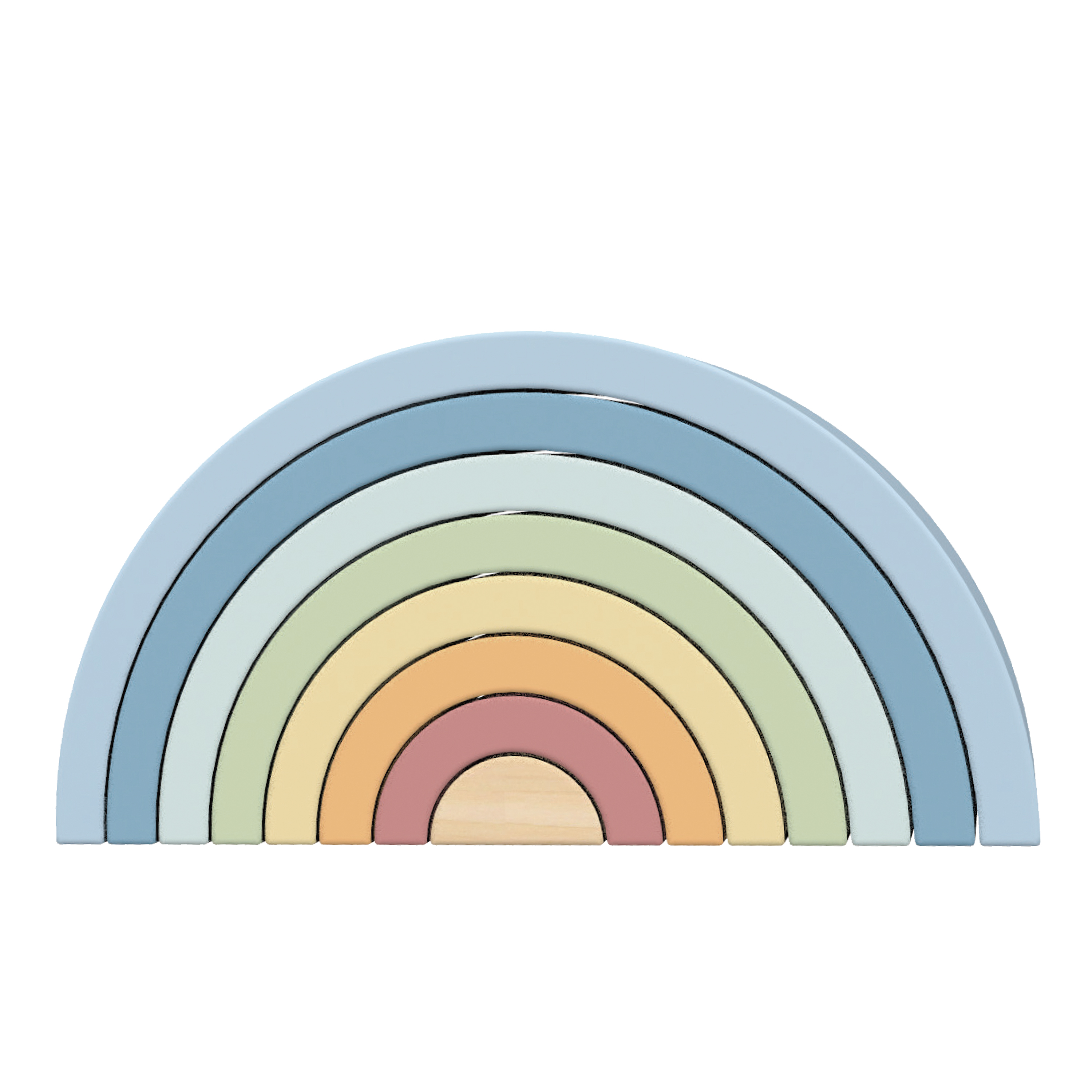 Tooky Toy Regnbue-stabler i træ