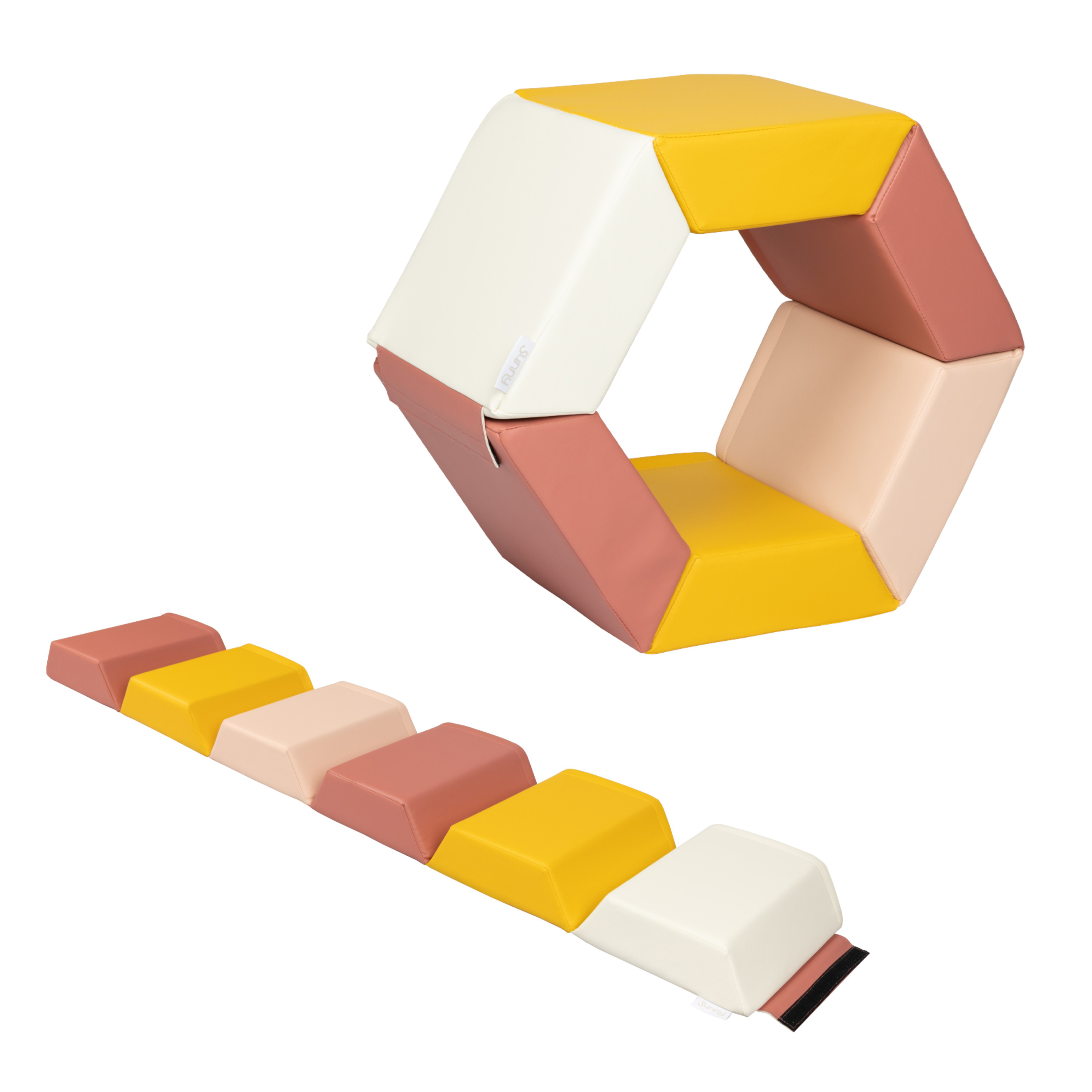 Sunny Iria Foldable Foam Balance Beam – Pink