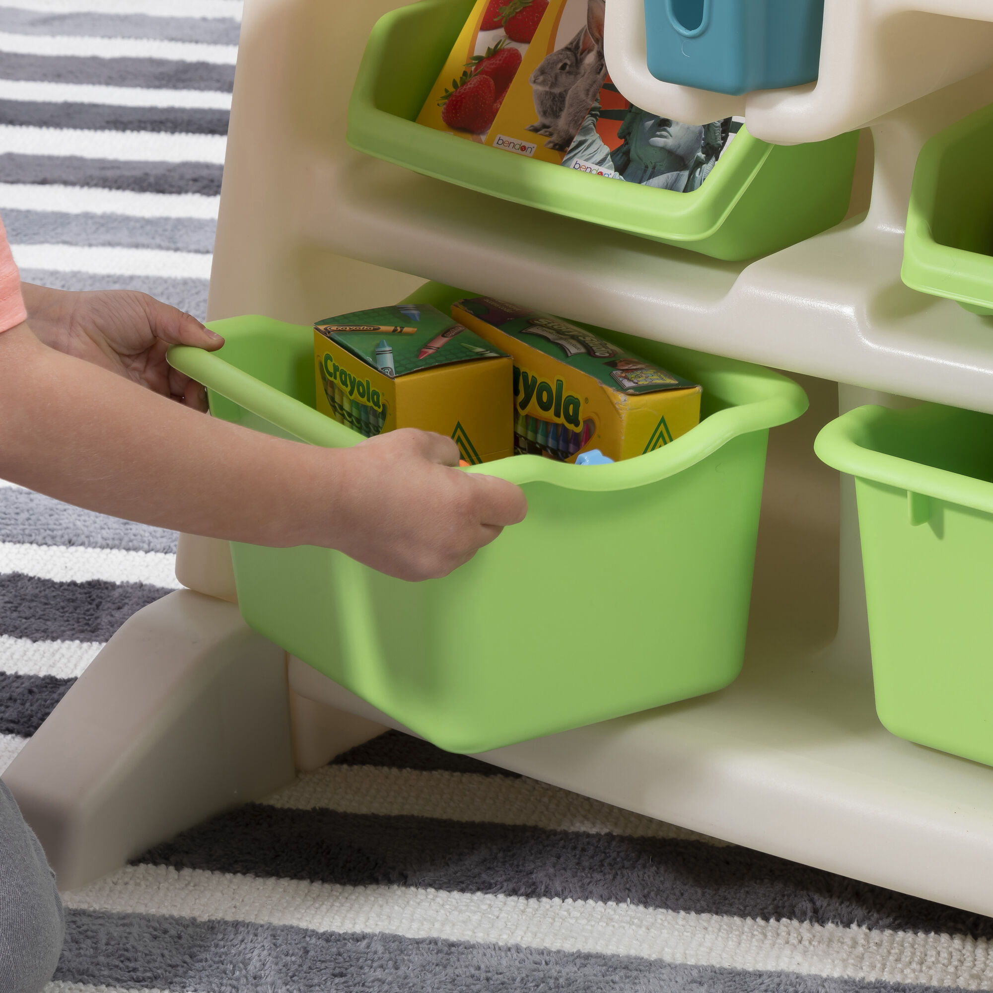 Step2 Flip & Doodle Easel Desk With Stool-0733538836598 Step2 Flip & Doodle Easel Desk With Stool