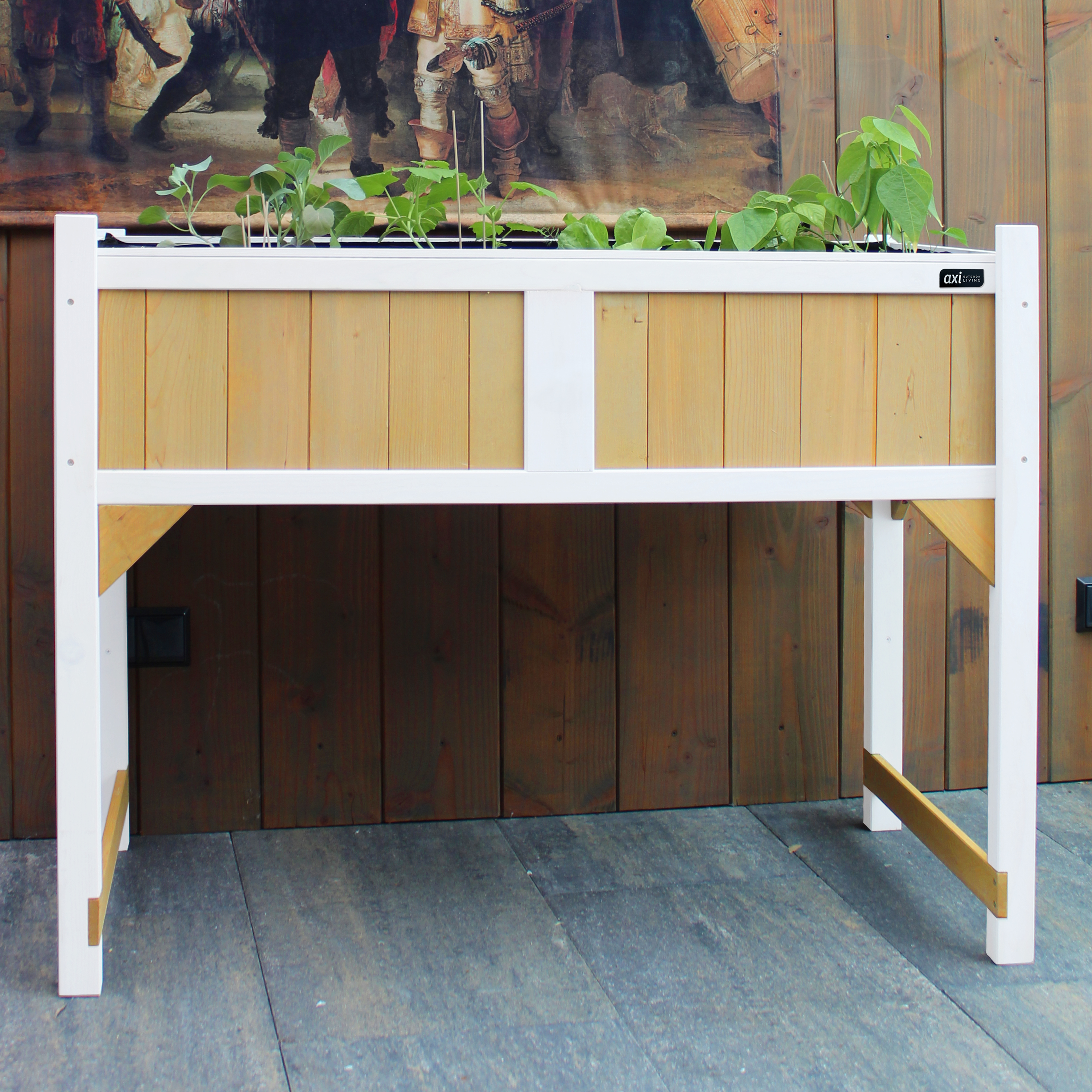 AXI Kweektafel met gronddoek Bruin/wit-8717973938170 AXI Kweektafel met gronddoek Bruin/wit