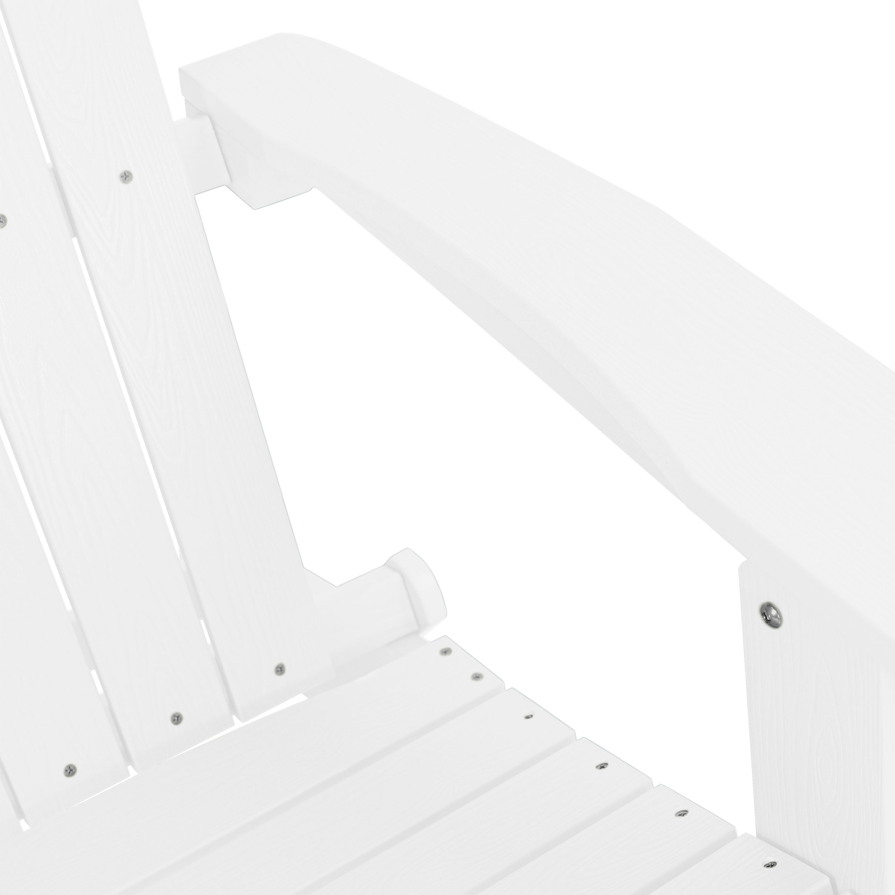 AXI Claire Folding Adirondack Chair Plastic White