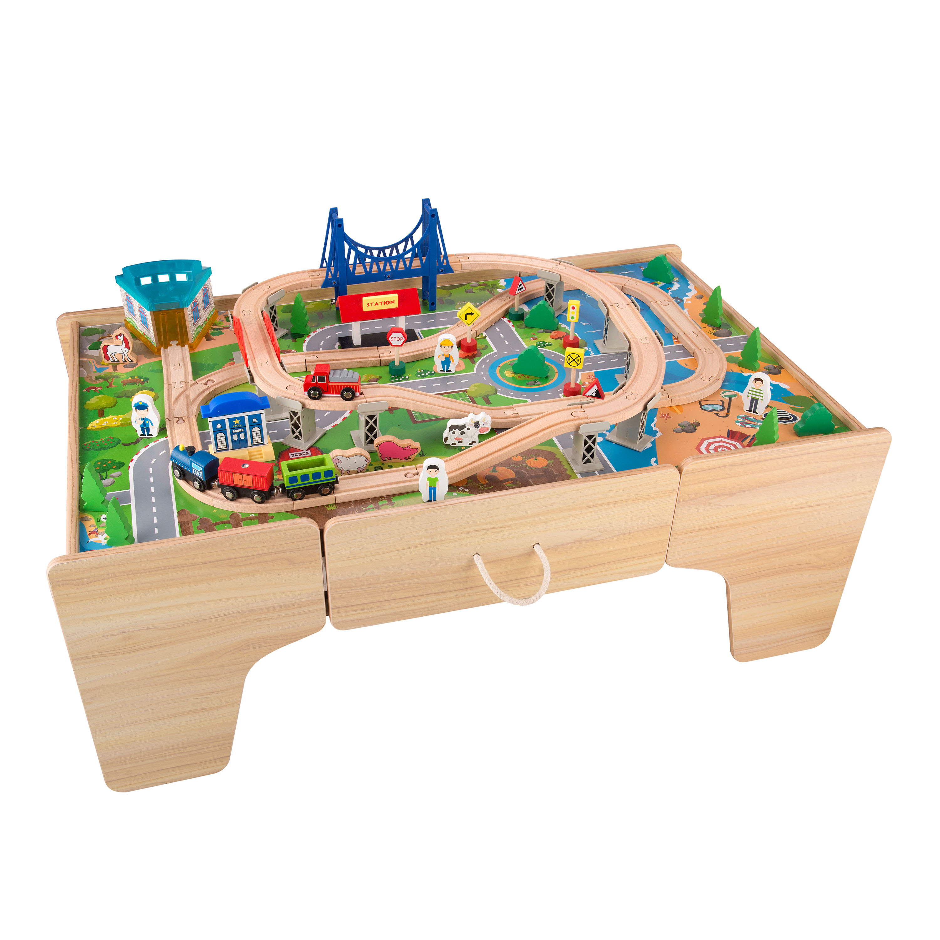 Sunny Tim Wooden Train Activity Table
