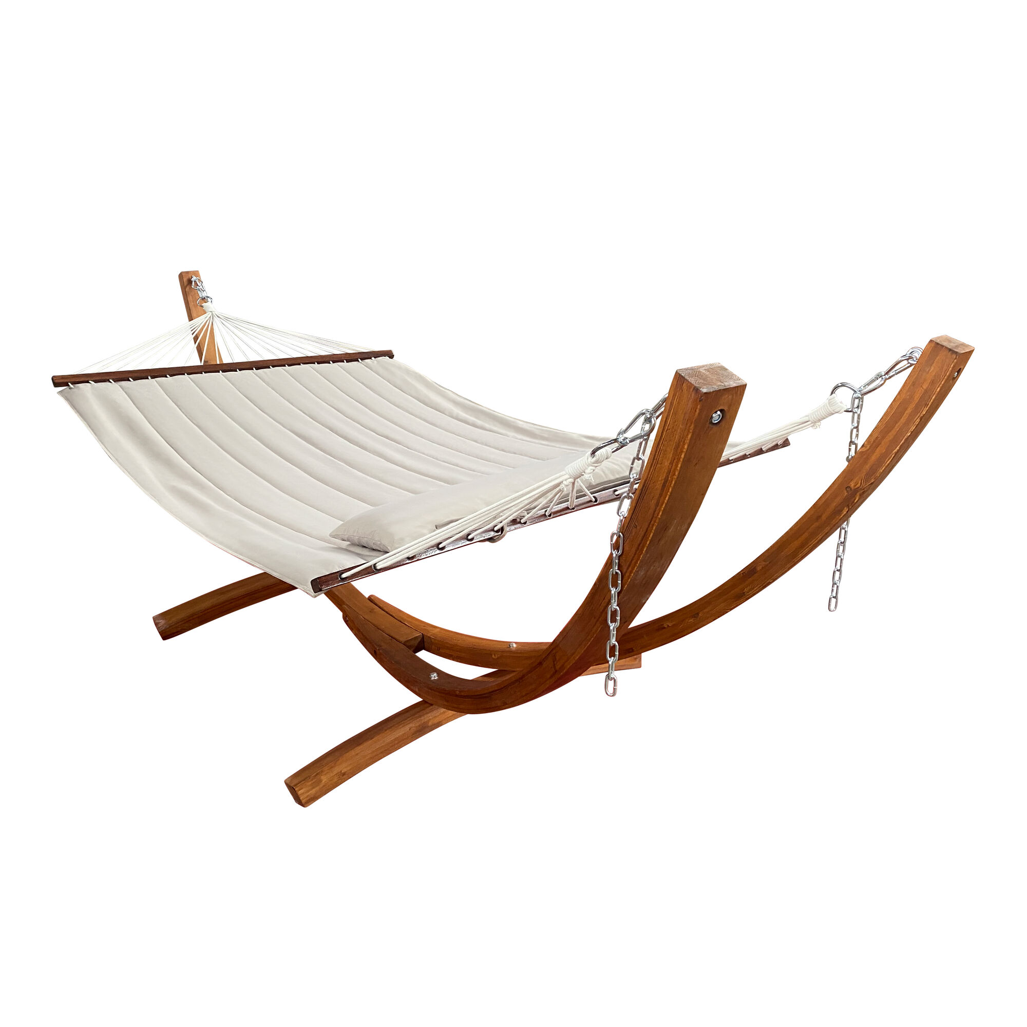 AXI Hawaii Hangmat set - Beige hangmat met houten frame-8720365060878 AXI Hawaii Hangmat set - Beige hangmat met houten frame