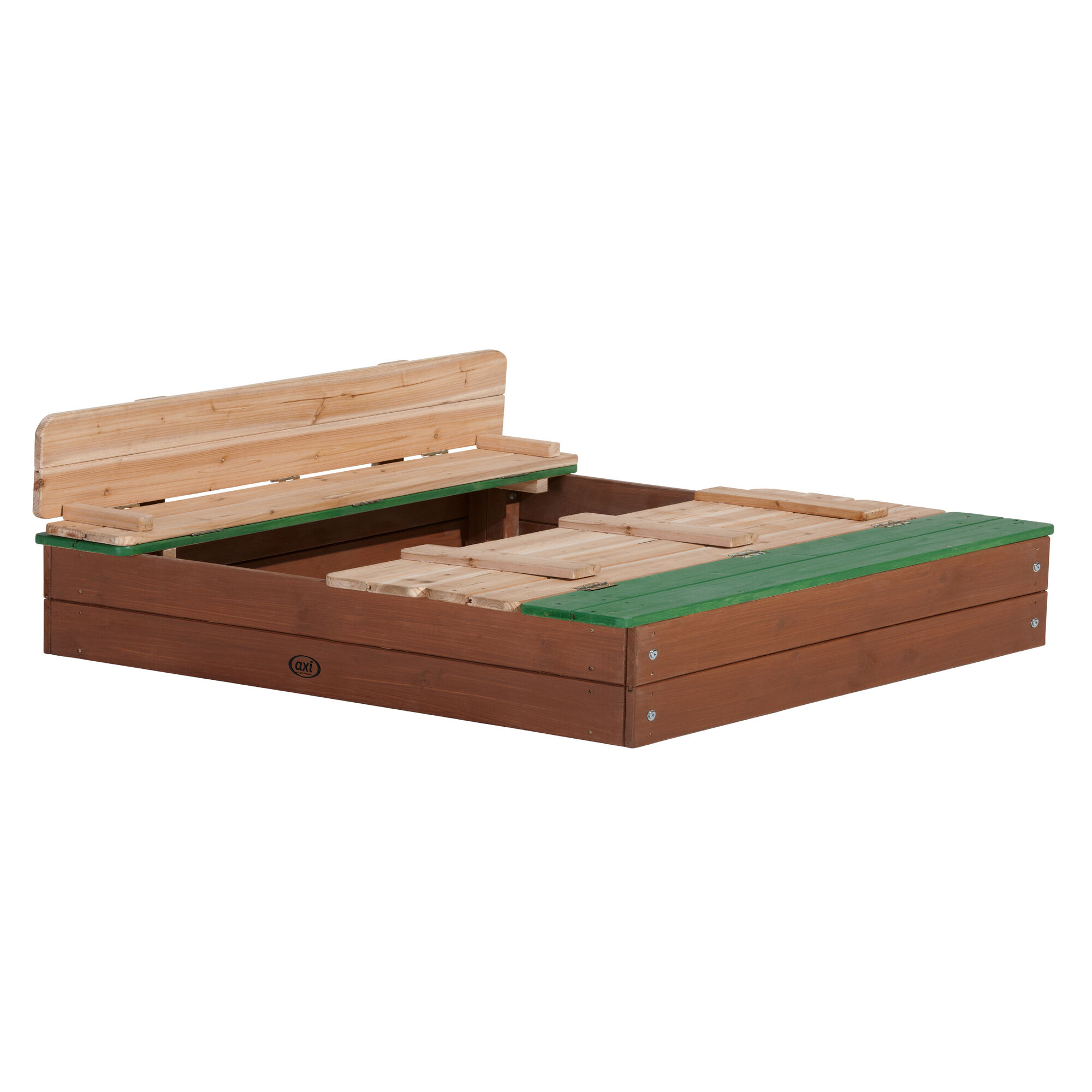 AXI Ella XL Zandbak met bankjes Bruin/groen-8717973934899 AXI Ella XL Zandbak met bankjes Bruin/groen