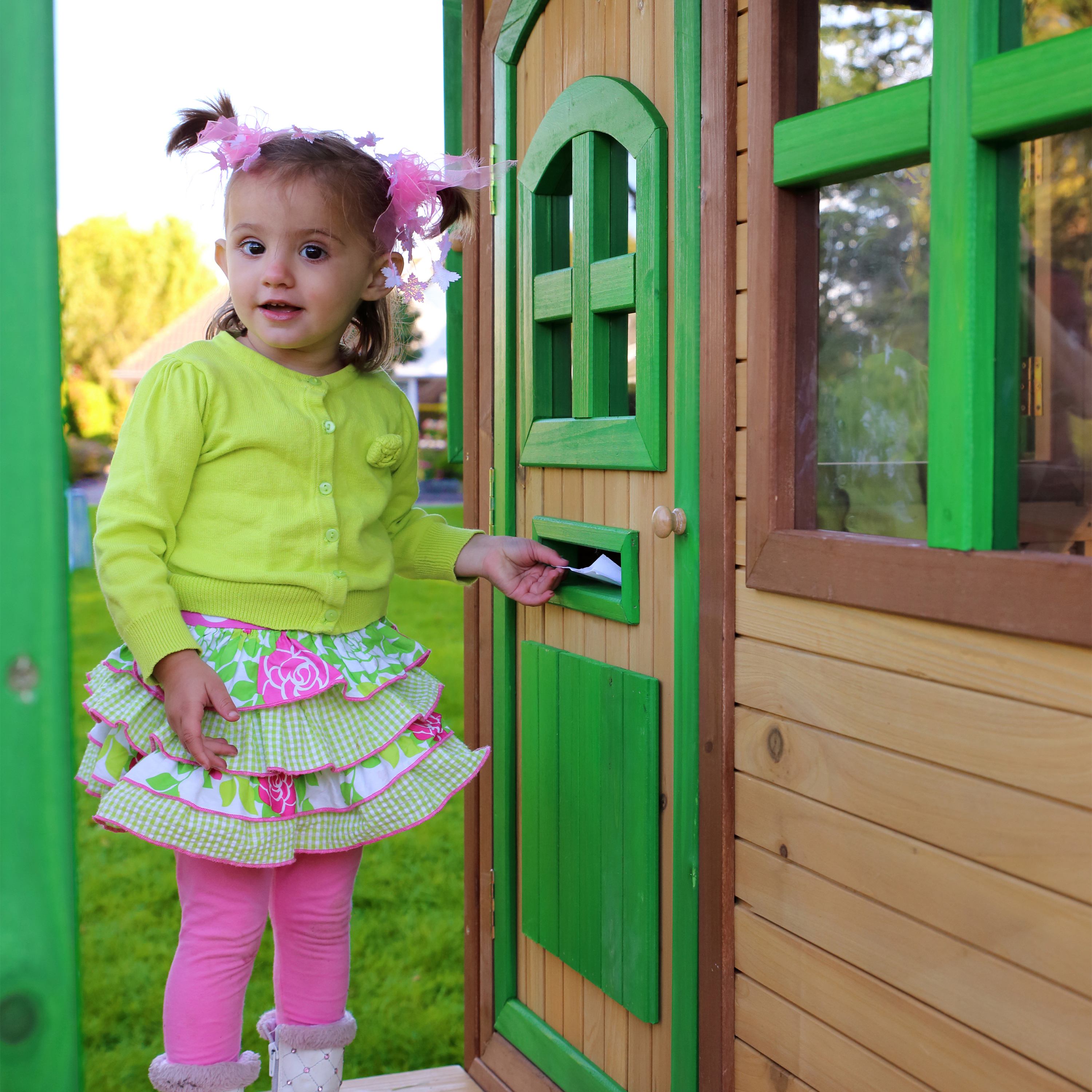 AXI Tom Playhouse Brown/Green - Grey Slide