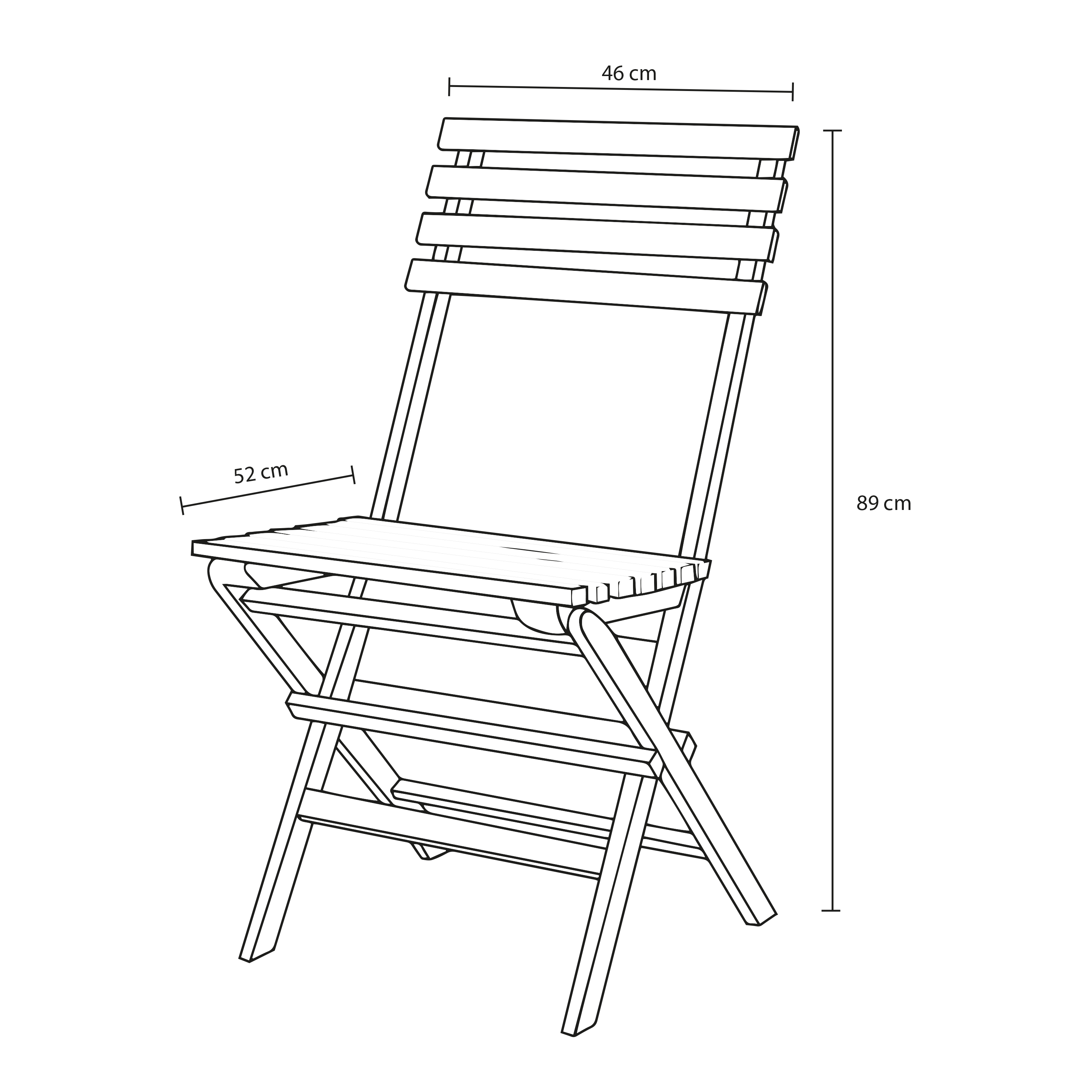AXI Rae Bistro Set Brown Teak