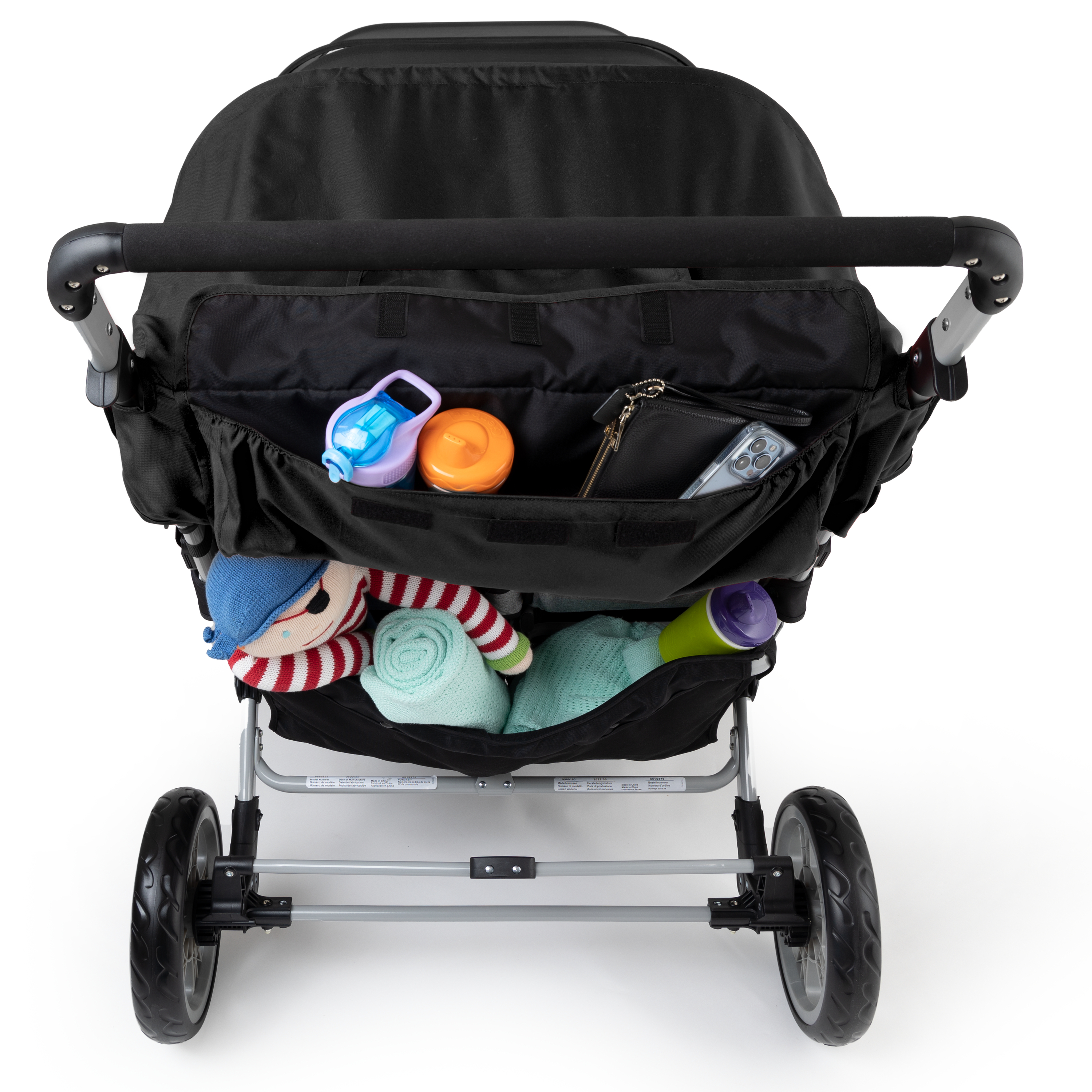 Gaggle Jamboree Folding Stroller for 6 children - Black-0849801015208 Gaggle Jamboree Folding Stroller for 6 children - Black