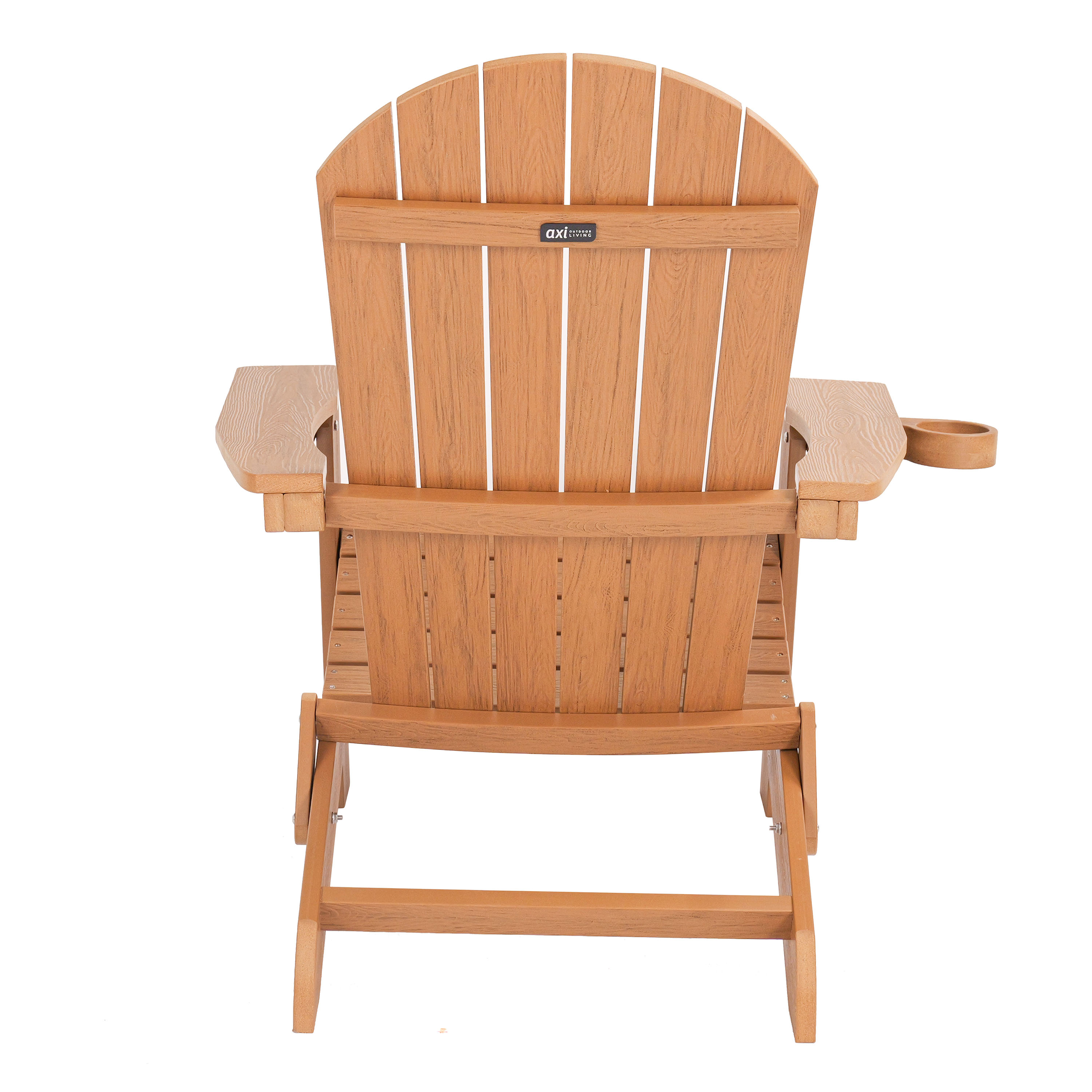 AXI Claire Folding Adirondack Chair Plastic Brown
