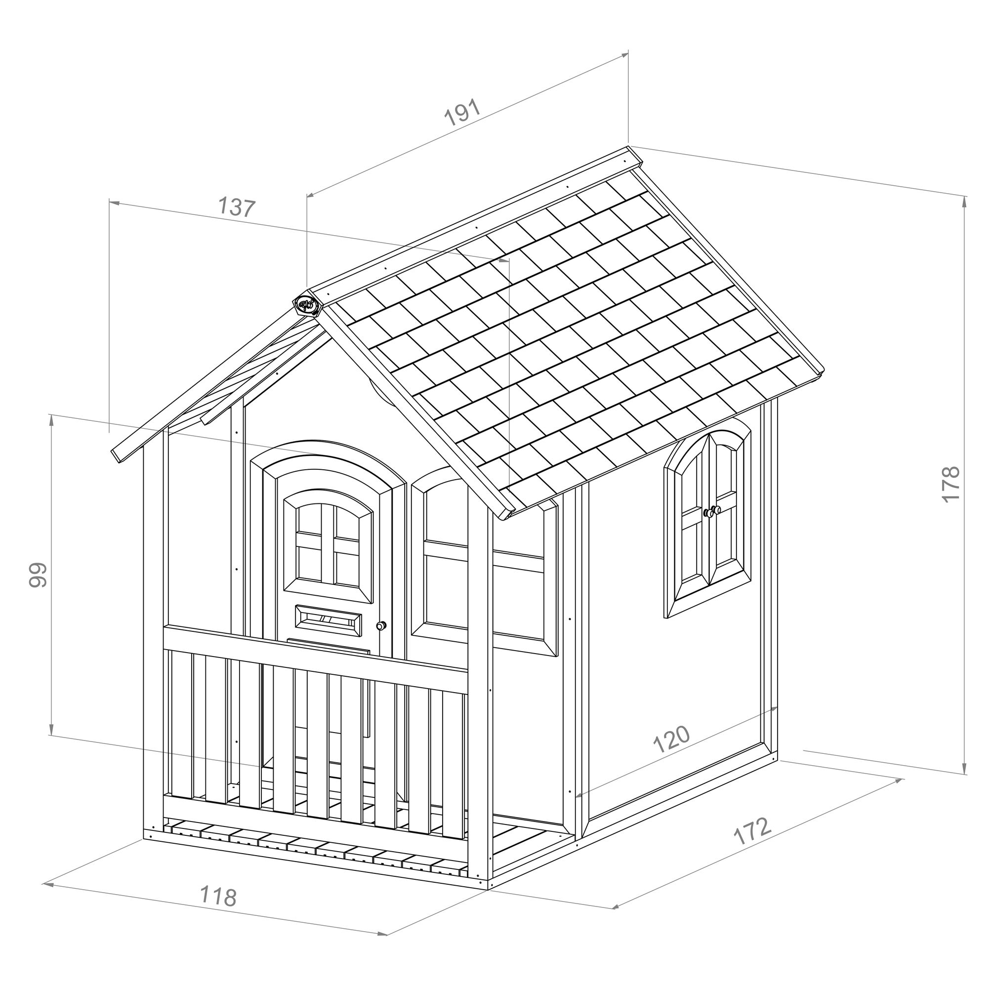 AXI Alex Playhouse Brown/green