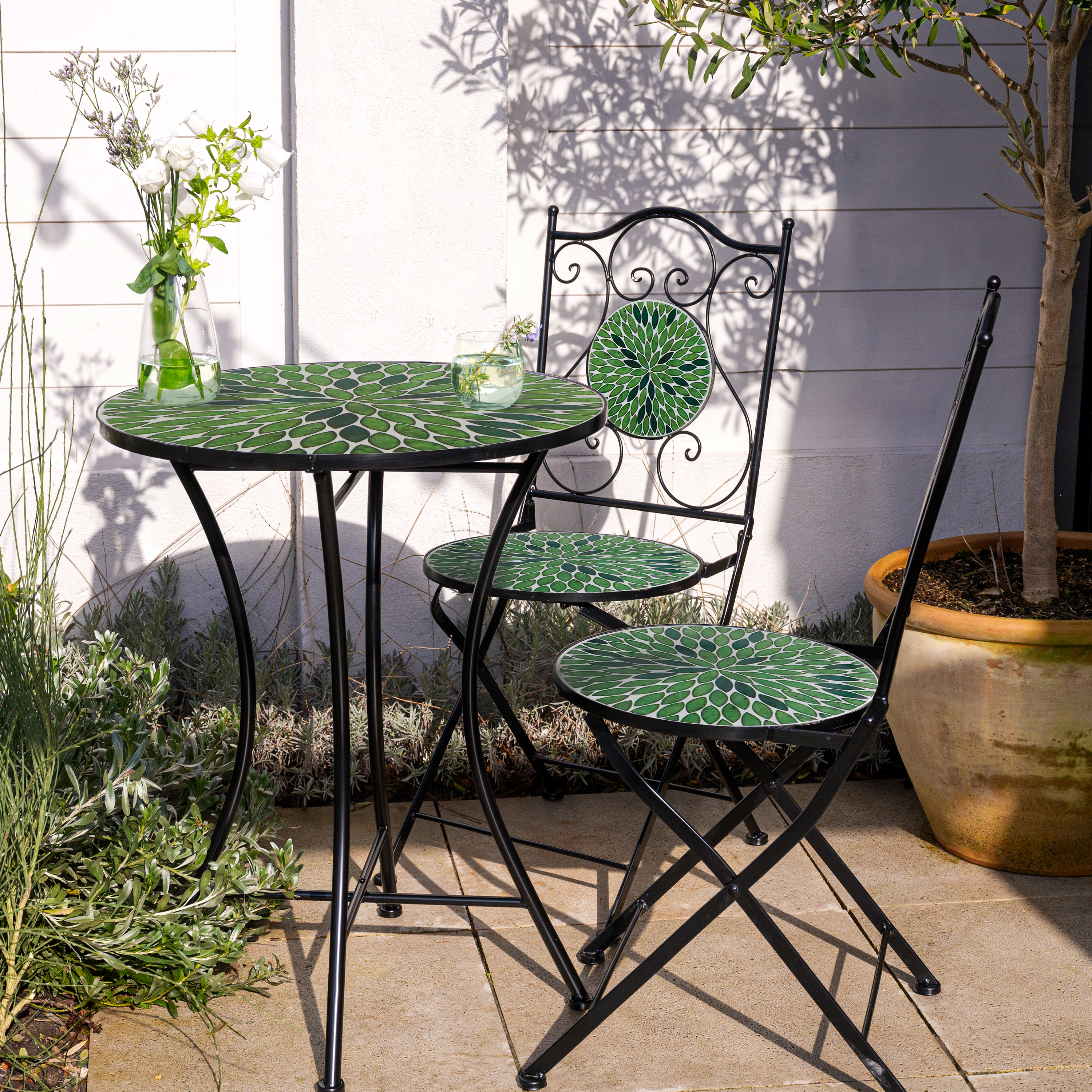AXI AmÃ©lie MozaÃ¯ek Bistro-set Bladeren Groen