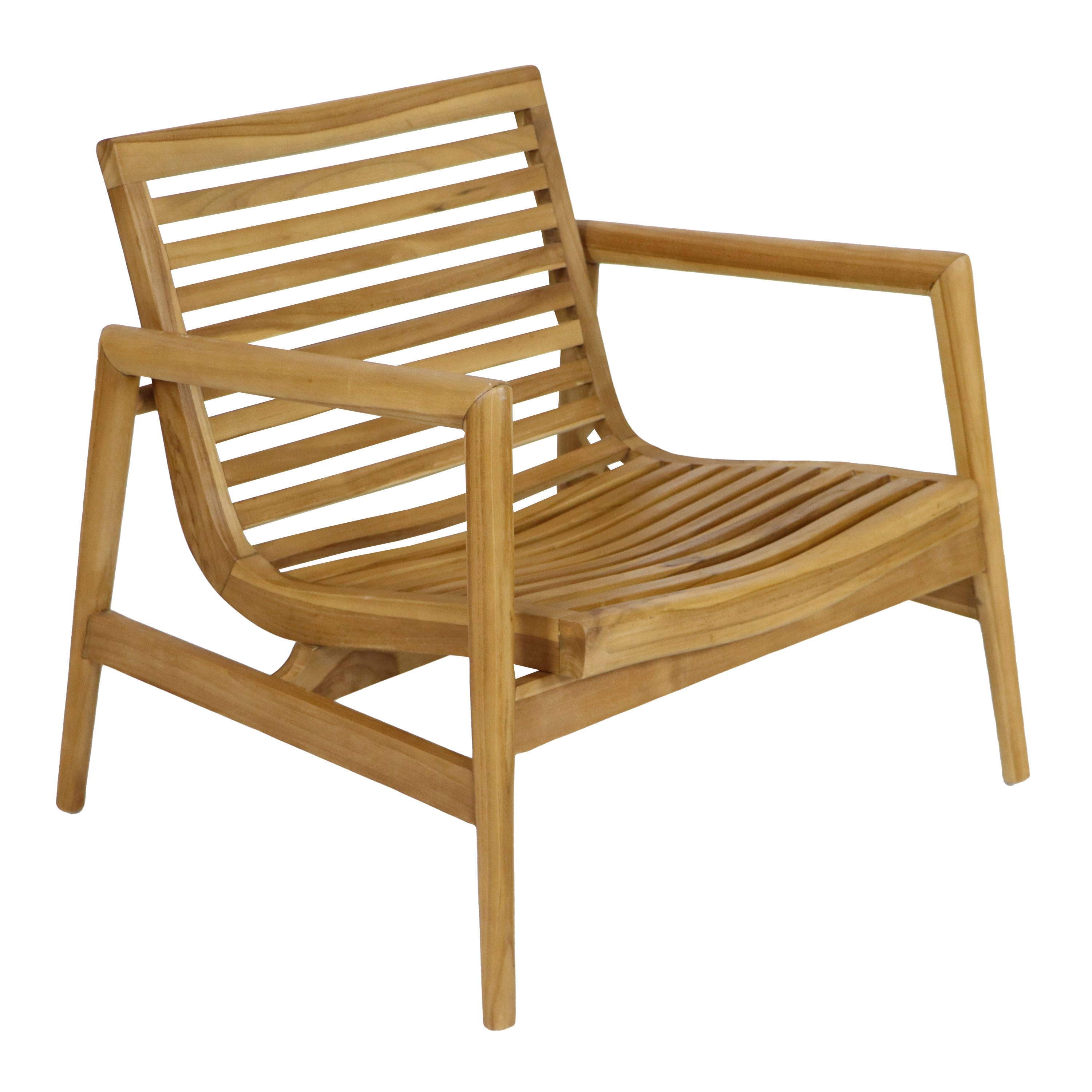 AXI June Lounge Set 4-piece with bench. table & 2 chairs - Teak/Cream-8720365066191 AXI June Lounge Set 4-piece with bench. table & 2 chairs - Teak/Cream