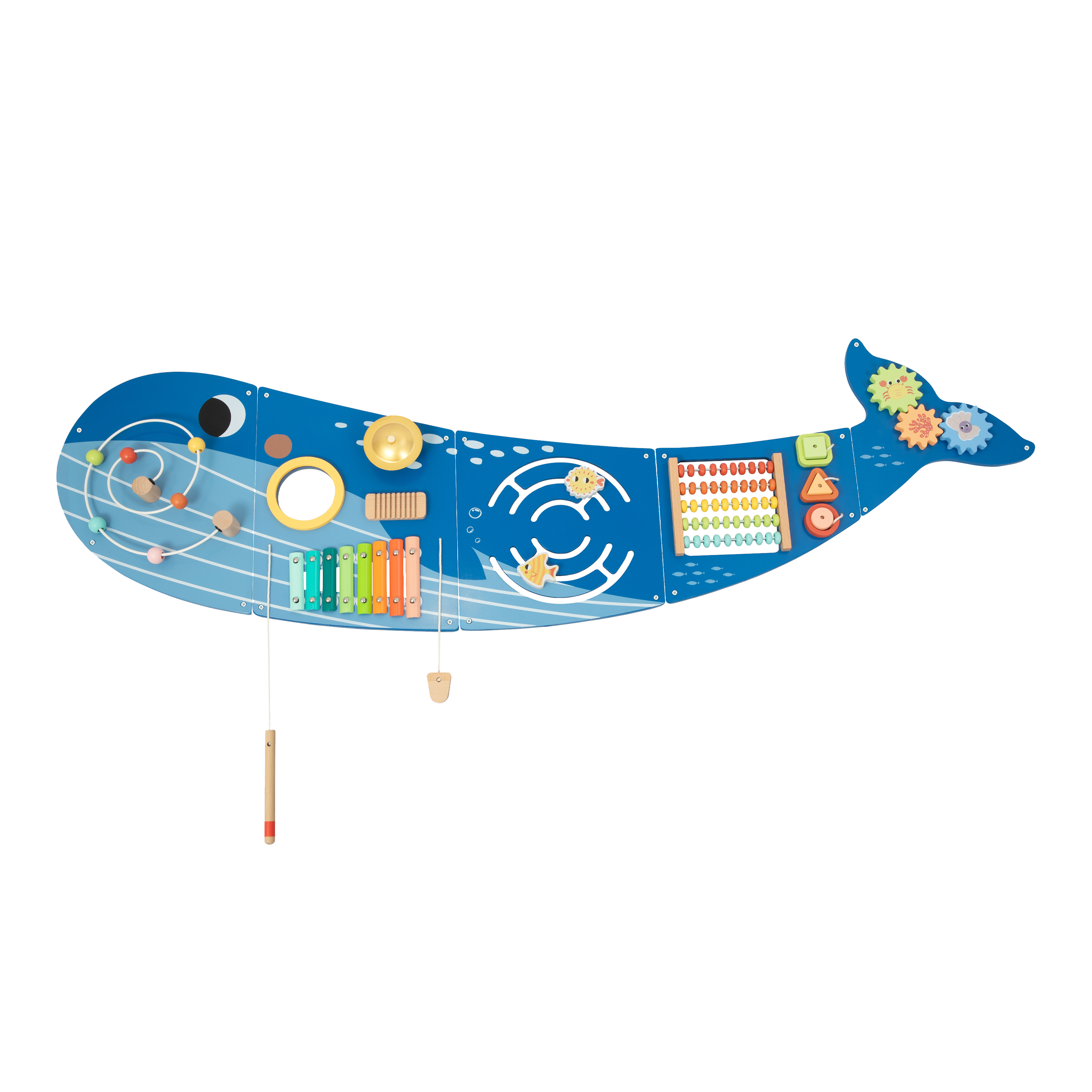 Tooky Toy Træaktivitetspanel Hval