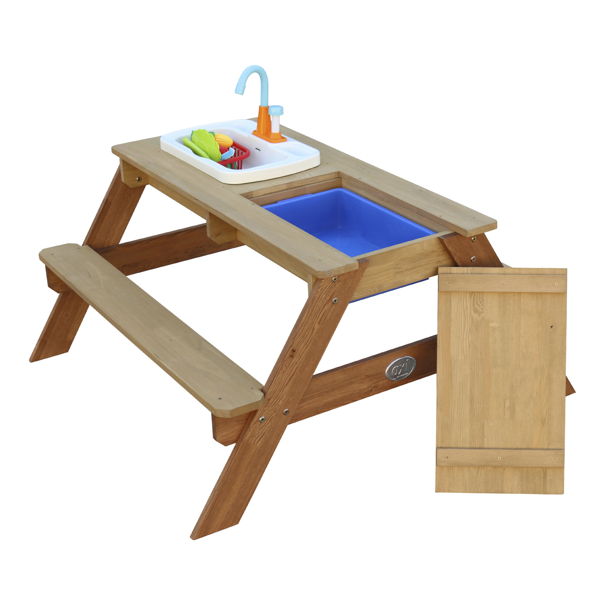 AXI Emily Zand & Water Picknicktafel met Speelkeuken wastafel Bruin