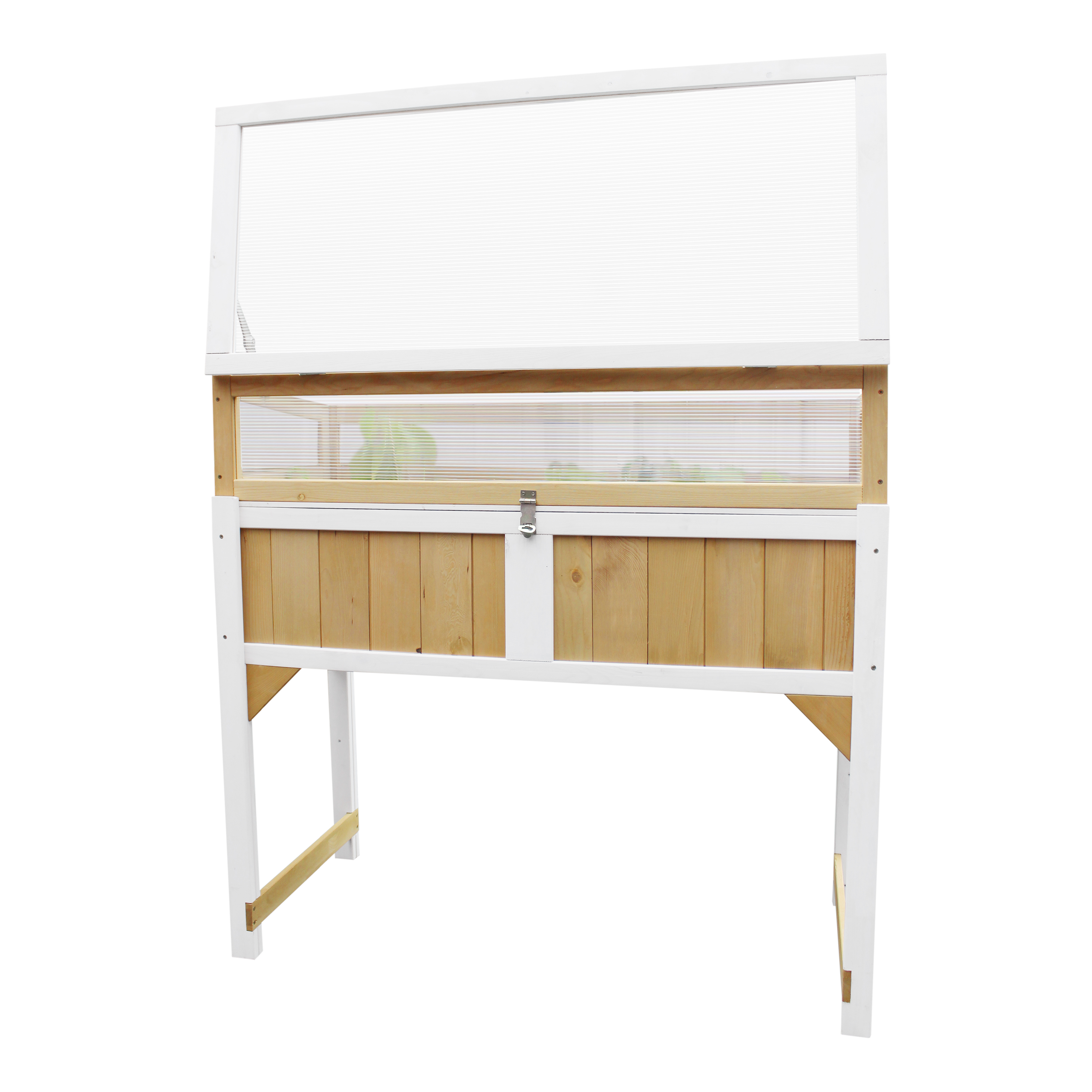 AXI Kweektafel met broeikas en gronddoek Bruin/wit-8717973938187 AXI Kweektafel met broeikas en gronddoek Bruin/wit